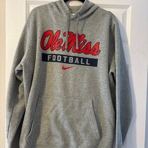 Nike Gray Ole Miss Football Sweatshirt